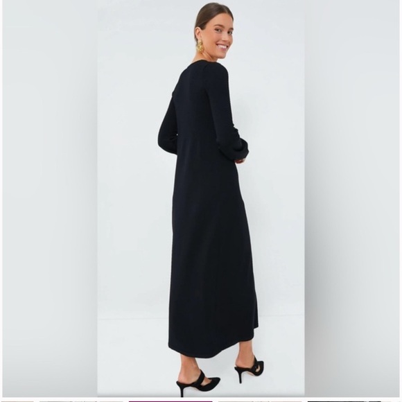 Tuckernuck Pomander Place Black Double Knit Lennox Sweater Maxi Dress Small - Picture 4 of 14